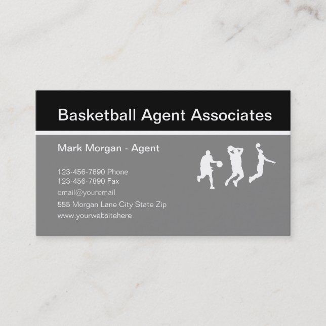 Sports Agent Business Cards (Front)