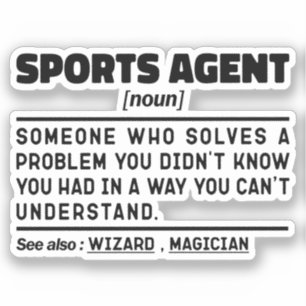 Sports Agent Noun Commercial Representative Cool