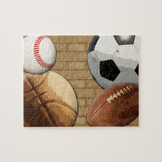 Sports Al-Star, Basketball/Soccer/Football Jigsaw Puzzle (Horizontal)