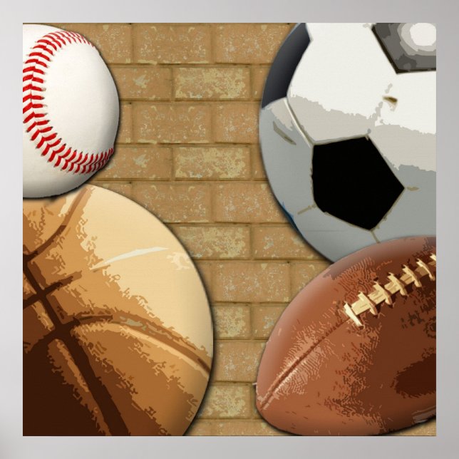 Sports Al-Star, Basketball/Soccer/Football Poster (Front)