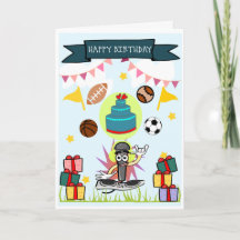 Sports and All Star Birthday Card