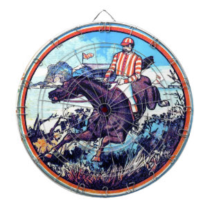 Sports and Games Hunting Vintage Book Cover Dartboard