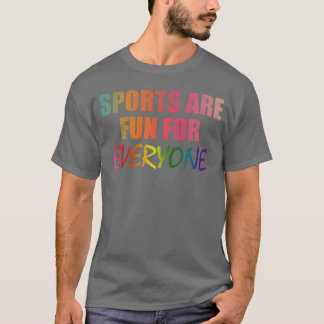 Sports are fun for everyone family retro T-Shirt