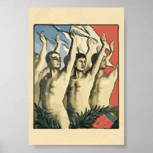 Sports, Arms Up Racers Poster