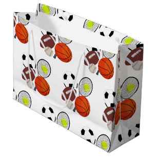 Sports Athletic Balls  Large Gift Bag