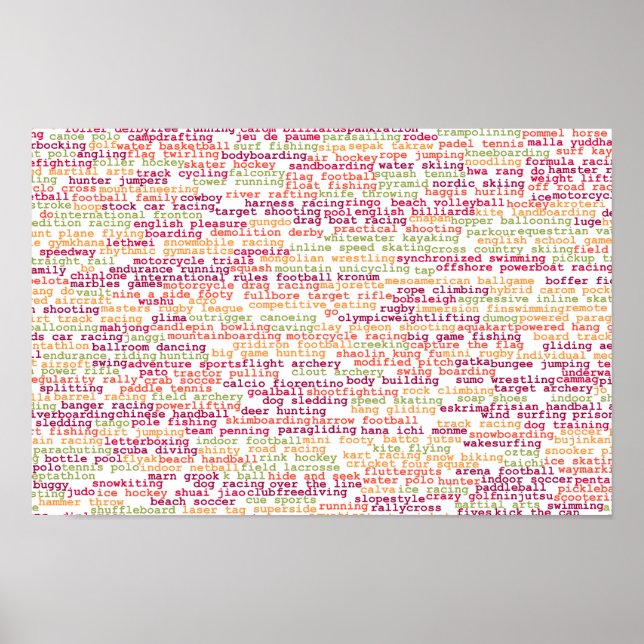 Sports Background Poster (Front)