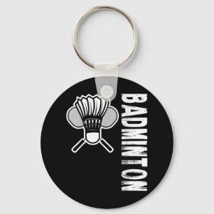 Sports Badminton Key Ring
