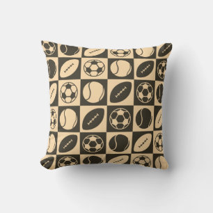 Sports Ball Pattern 2 Sided Pillow