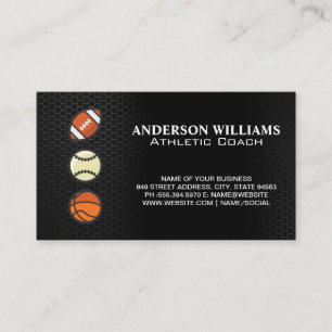 Sports Balls   Athletics Sport Business Card