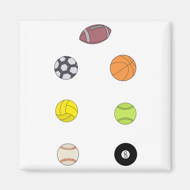 Sports Balls Magnet (Front)