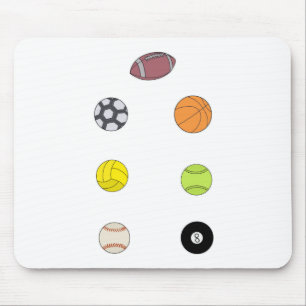 Sports Balls Mouse Mat