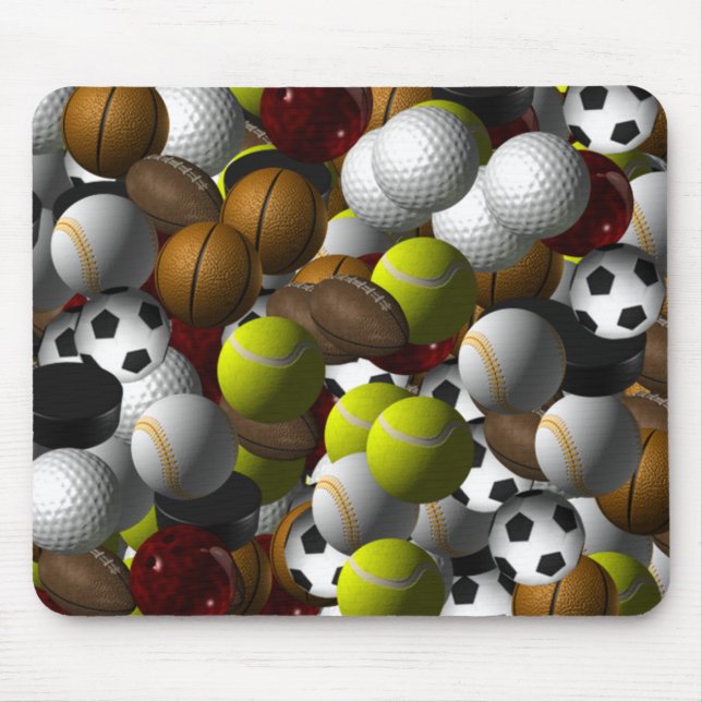 Sports Balls Mousepad (Front)