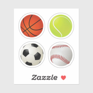 Sports Balls Set Basketball Tennis Soccer Baseball