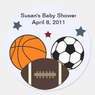 Sports Balls Stickers/Labels/Envelope Seals