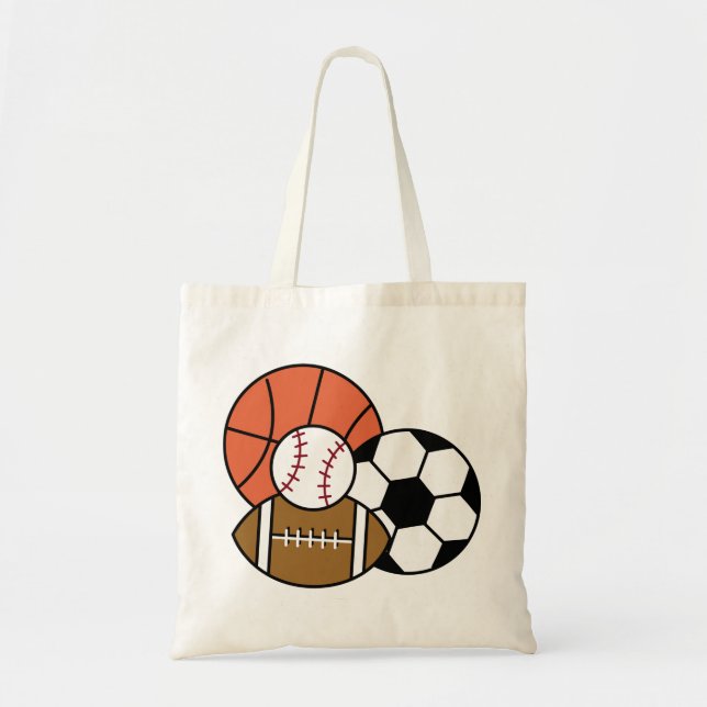 Sports Balls Tote Bag (Front)