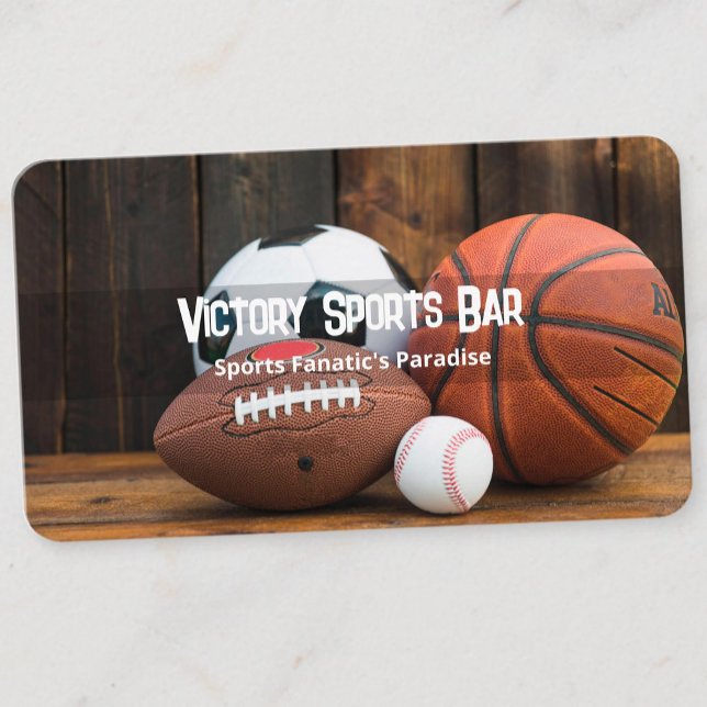 Sports Bar Business Card (Sports Bar Business Cards)
