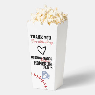 Sports Baseball Homerun Glitter Bridal Shower  Favour Box