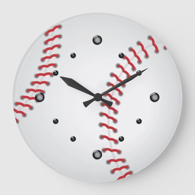 Sports Baseball Wall Clock (Front)