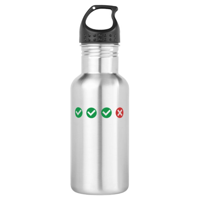 Sports betting heartbreak multi  532 ml water bottle (Front)
