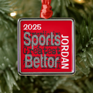 Sports Bettor Extraordinaire CUSTOM Metal Tree Decoration