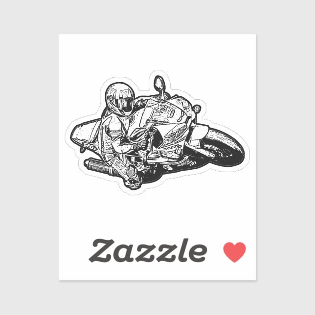 Sports Bike Sticker (Sheet)