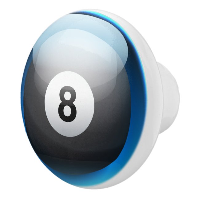 Sports Billiards 8 Ball Drawer Knobs (Right)