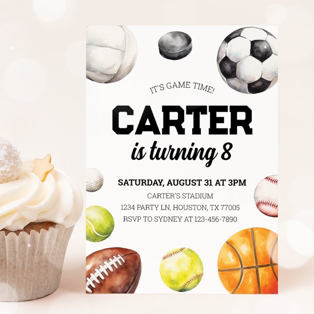Sports Birthday Invitation (Creator Uploaded)