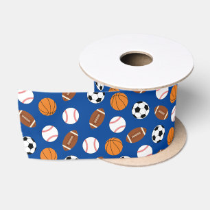 Sports Birthday Party Satin Ribbon