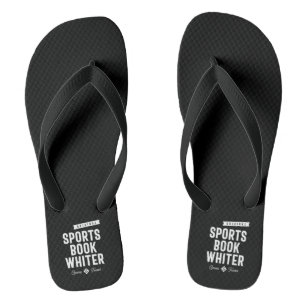 Sports Book Whiter Job Title Gift Flip Flops