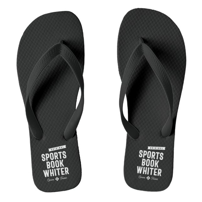Sports Book Whiter Job Title Gift Flip Flops (Footbed)