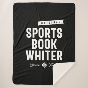 Sports Book Whiter Job Title Gift Sherpa Blanket