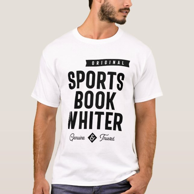 Sports Book Whiter Job Title Gift T-Shirt (Front)