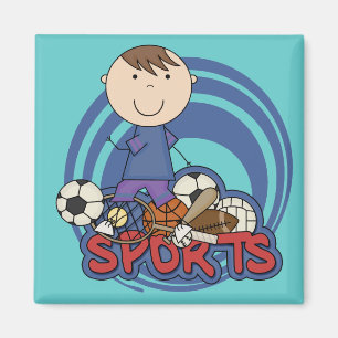Sports Boy Soccer T-shirts and Gifts Magnet