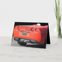 Sports Car any occasion card- customise