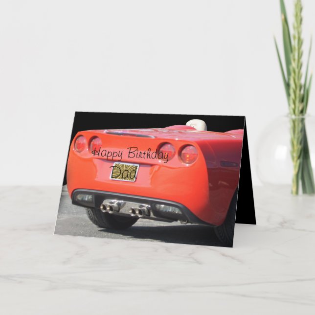 Sports Car any occasion card- customise Card (Front)