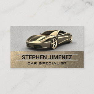 Sports Car   Auto Repair and Parts Business Card