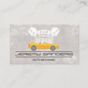 Sports Car   Auto Repair Logo Business Card