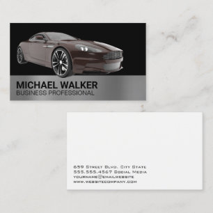 Sports Car   Auto Services Business Card
