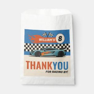 Sports Car Boys Birthday Thank You  Favour Bags