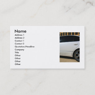Sports Car Business Card