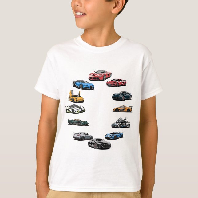 Sports car cartoon style  T-Shirt (Front)