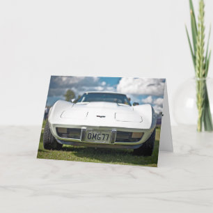 SPORTS CAR CLASS ACT BIRTHDAY greeting card
