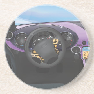 Sports Car Dashboard Coaster