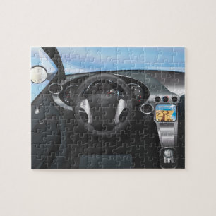 Sports Car Dashboard Jigsaw Puzzle