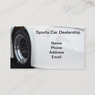 Sports Car Dealership Business Card