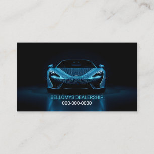 Sports Car Dealership Business Card