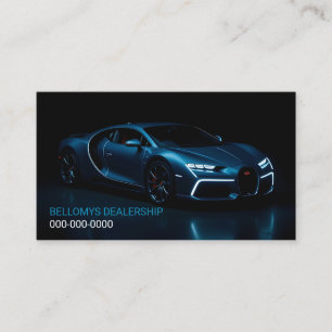 Sports Car Dealership Business Card