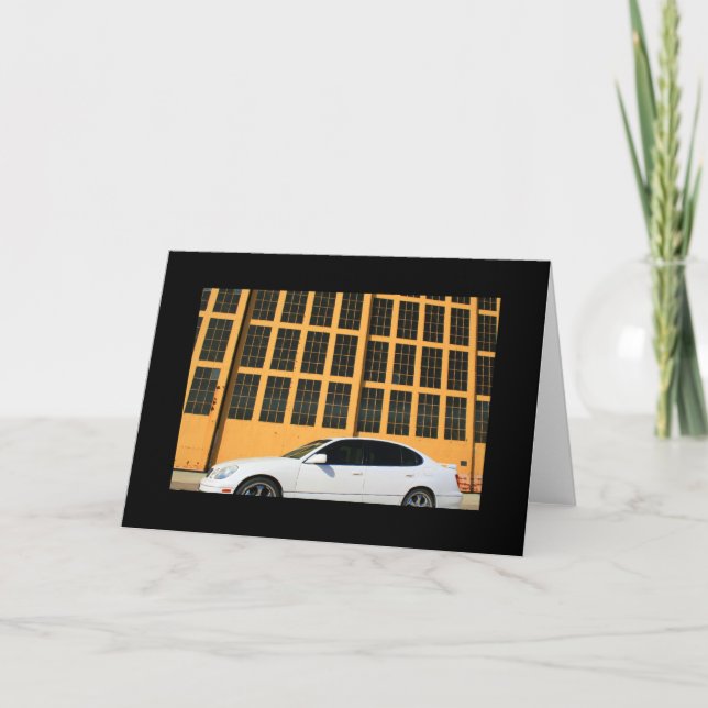 Sports Car Greeting Card and Note Card (Front)