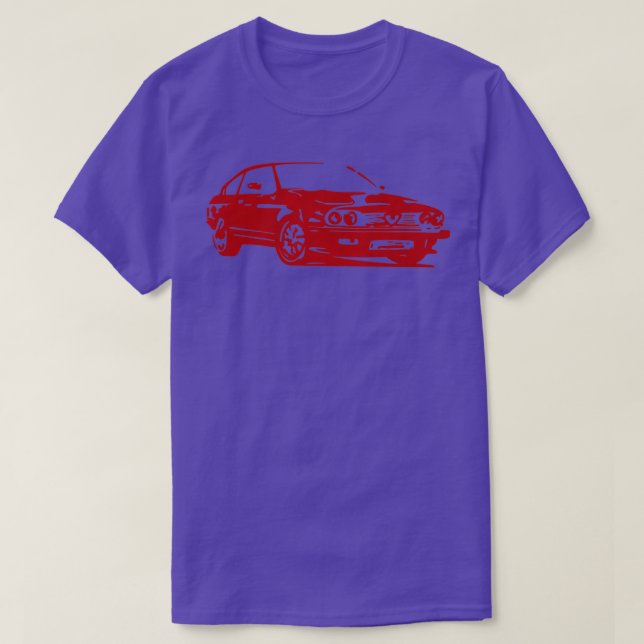 sports car gtv6 in alfa red T-Shirt (Design Front)