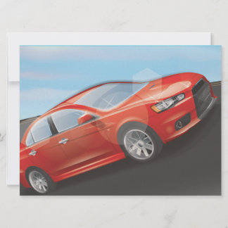 Sports Car Invitation